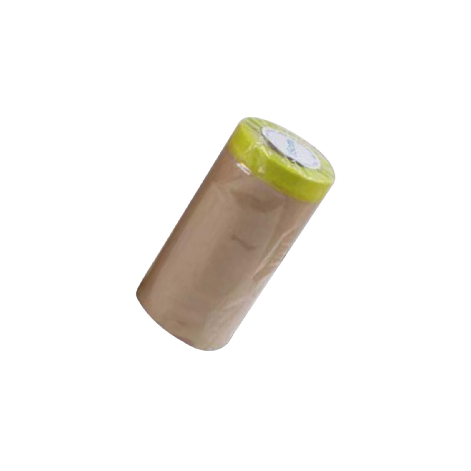 Pre Taped Masking Tape Painting Tape Roll 15M Covering Anti Scratch Painting Wall Treatment for Projects Wall Automotive Covering Skirting