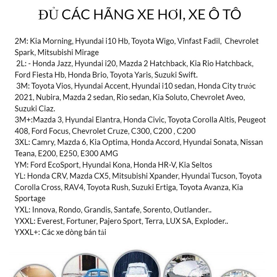 Bạt phủ xe ô tô 3 lớp thông minh, chất liệu vải dù oxford cao cấp, áo trùm bảo vệ xe Mazda Cx5 che nắng