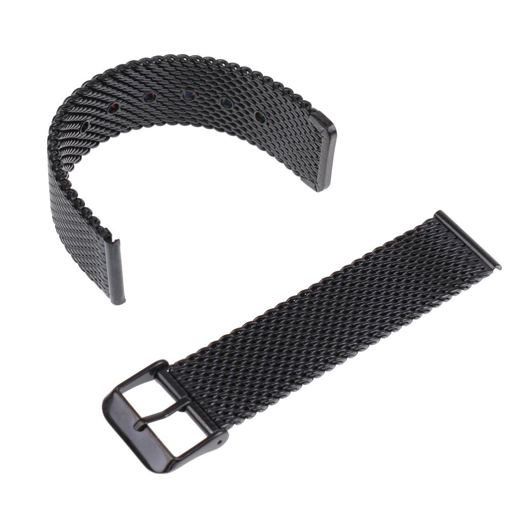 Men Women Stainless Steel  Watch Band Link Bracelet Wrist Strap 20mm