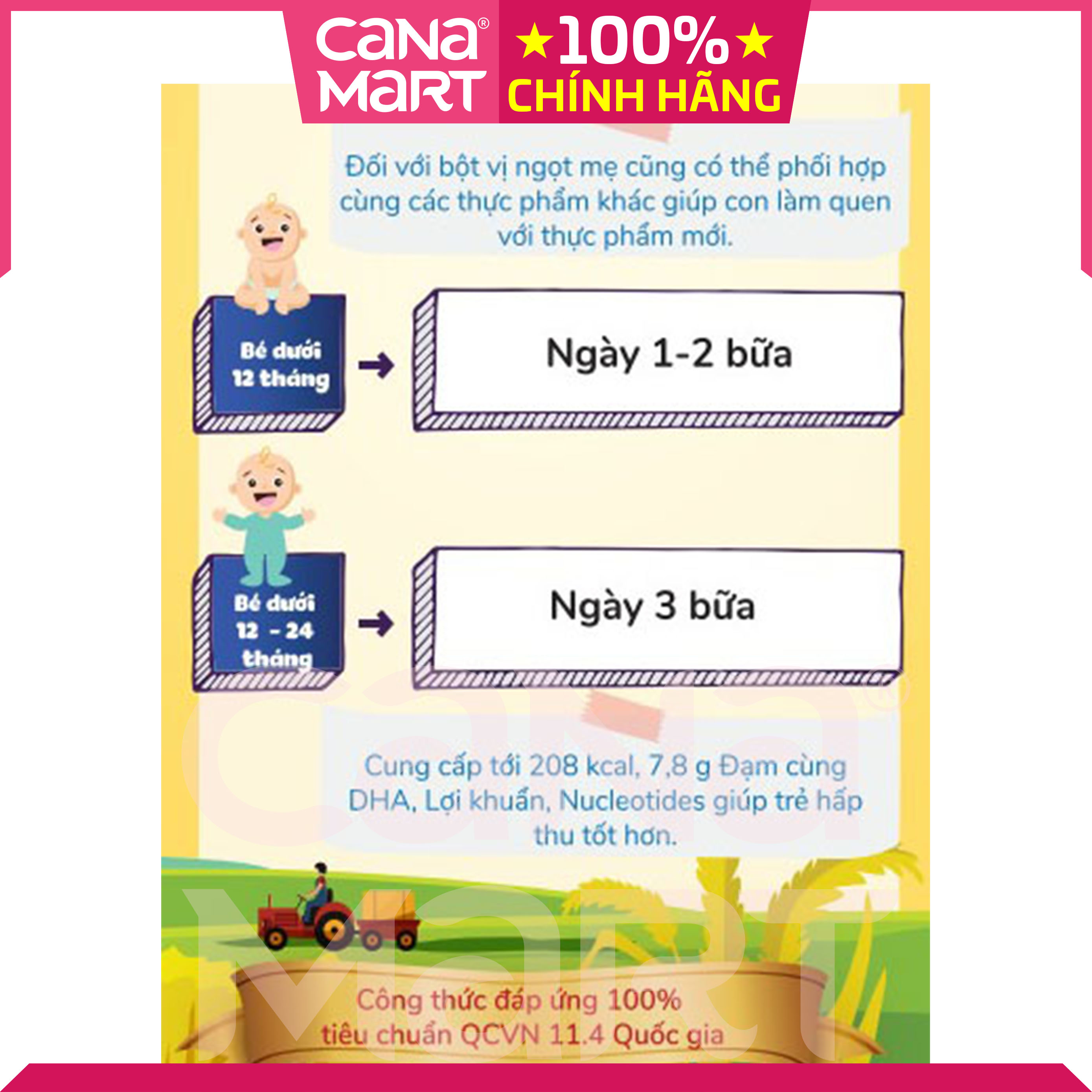 Bột ăn dặm tốt cho bé Nutricare Metacare Cua mùng tơi bí đỏ & Olive