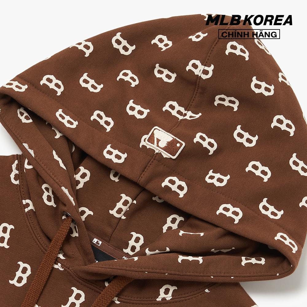 MLB - Áo hoodie tay dài phối mũ Classic Monogram Overall Pattern Overfit 3AHDM0224