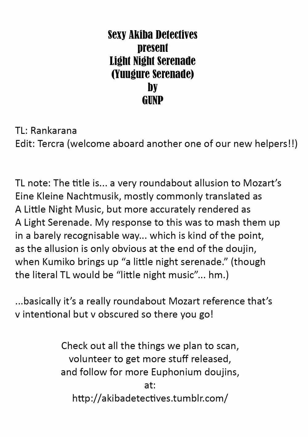 yuugure serenade | light night serenade (hibike! euphonium) chapter 1 28