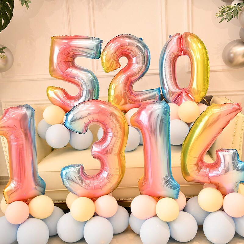 Bộ bong bóng trang trí kỳ lân cho bé giá rẻ Unicorn birthday set upkp40