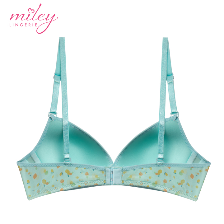 Áo Ngực Nữ Không Gọng Thun Lạnh Mút Mỏng Hoa Văn Active Miley Lingerie - Màu Xanh BRM07015