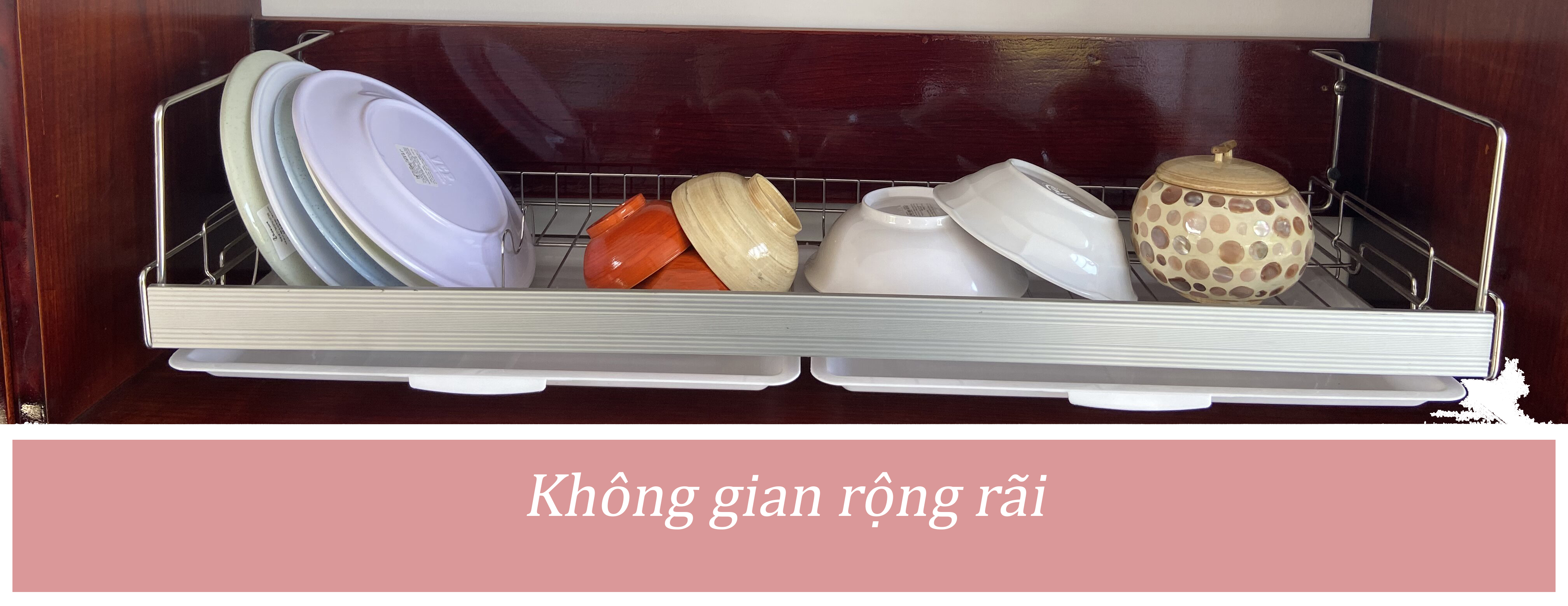 Kệ chén, kệ bát, kệ treo tủ bếp, kệ chén treo 1 tầng, kệ đựng bát Inox 304  - Treo Tường