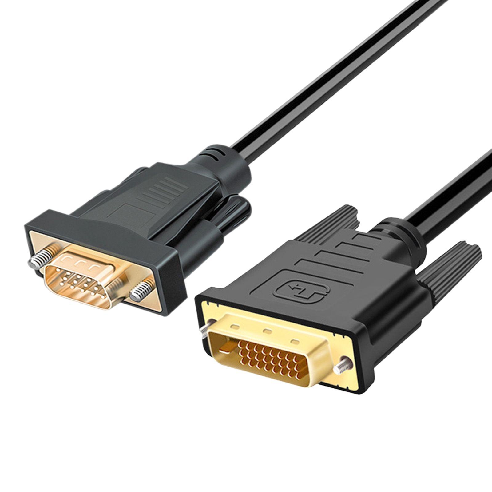 To VGA Cable Adapter 1080P @60Hz for  DVD Monitor HDTV