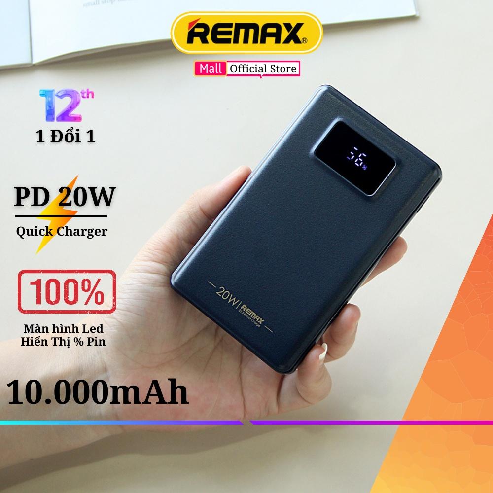 Pin sạc dự phòng 10000mAh 22.5W Remax RPP-319 Hỗ trợ sạc nhanh PD 20W - Hàng Chính Hãng Remax