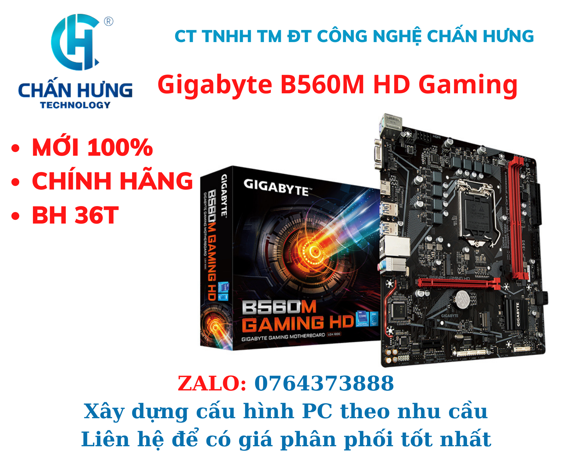 Mainboard GIGABYTE B560M GAMING HD - HÀNG CHÍNH HÃNG