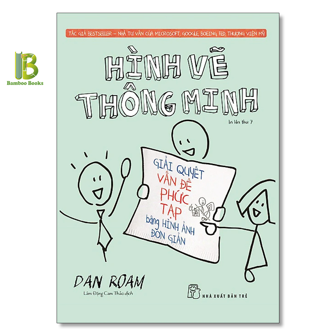 Sách - Hình Vẽ Thông Minh - Dan Roam - Nhà Tư Vấn Của Google Và Microsoft - NXB Trẻ - Tặng Kèm Bookmark Bamboo Books