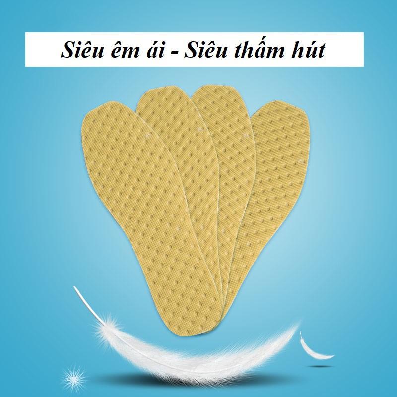 Bộ 2 Lót Giày Khử Mùi Bạc Hà Siêu Thoáng Khí, Chống Hôi Chân (Size 37 - 43