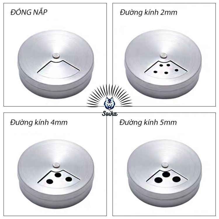 Hủ Đựng Tiêu, Hủ Gia Vị Bằng Thủy Tinh Không Chì Được Bọc Lớp Inox 304 Cứng Cáp Không Bám Mùi - Hàng Chính Hãng