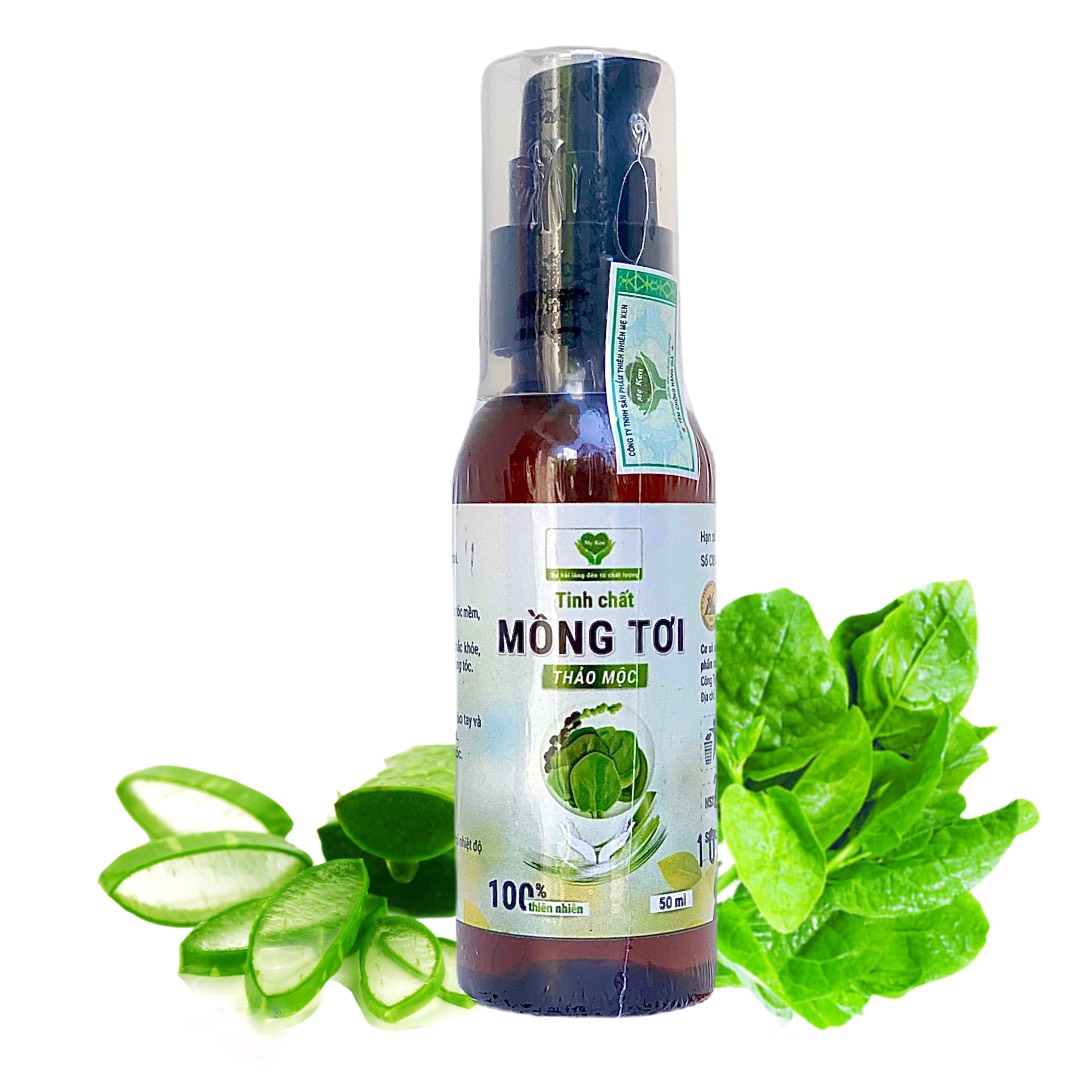 Tinh Chất Thảo Mộc Mồng Tơi MẸ KEN - 50ml Dầu xả tóc, suôn mềm mượt tóc, giảm chẻ ngọn