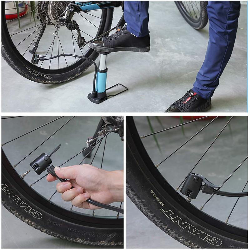 Bơm hơi áp suất cao 140PSI dành lốp xe cho xe đạp / xe máy / MTB / xe hơi mini