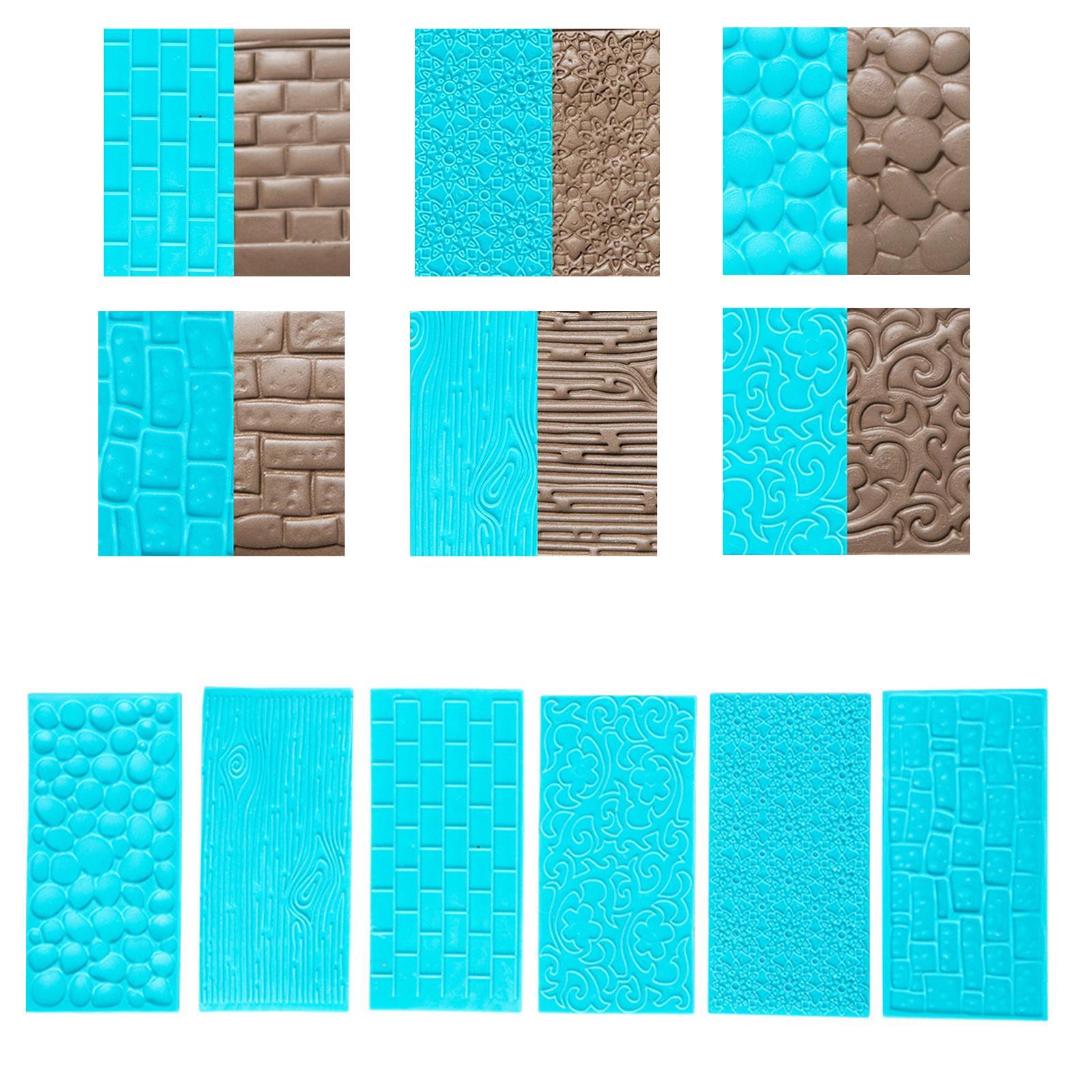 6 PCS Cake Fondant Embossing Mold/Lace Embossed Cutter/Silicone Cake Border Mould for Sugarcraft Baking Mold Cake Decor Tool Cupcake Decorating