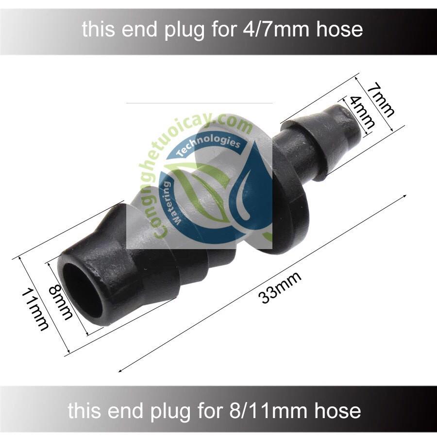 Chuyển nối từ ống 10mm sang ống tưới 6mm
