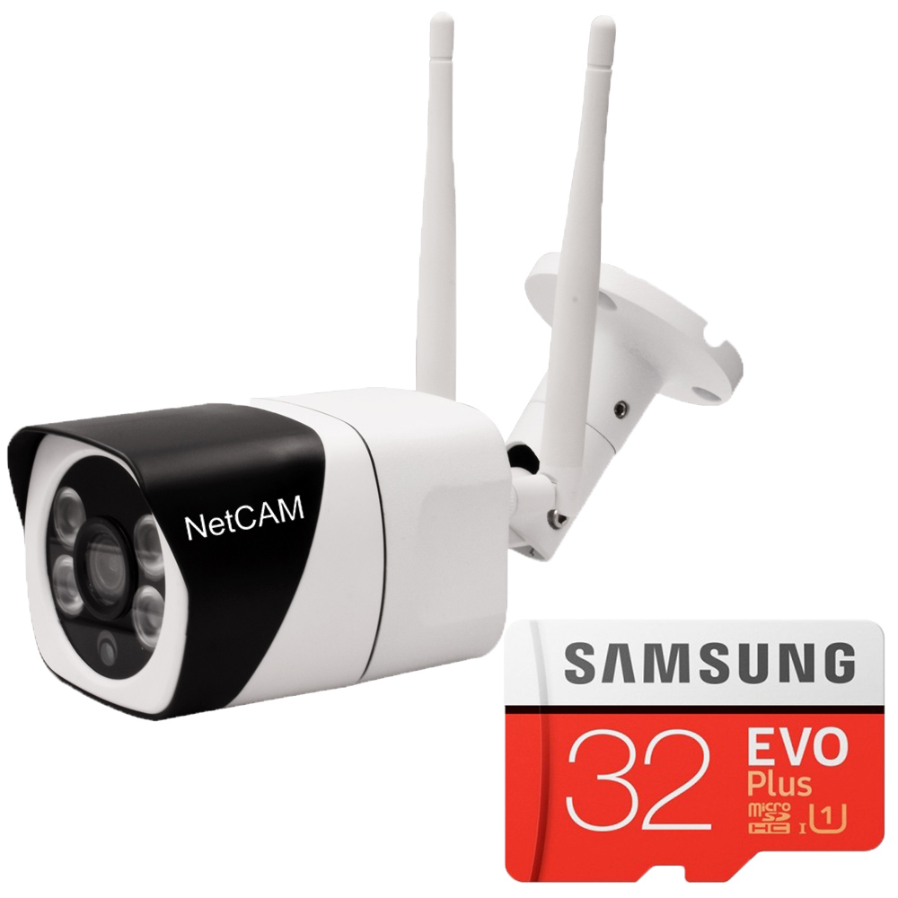 Camera IP Wi-fi Ngoài Trời NetCAM NTL 2.0 Full HD 1080P Tặng Thẻ Nhớ Samsung 32GB/95MB - Hàng Chính Hãng