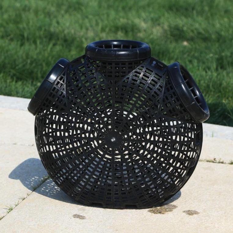 Rọ Bắt Lươn, Bẫy Bắt Cá, Cua, Trạch 3 Lỗ Hiệu Quả, Làm Bằng Nhựa PVC Đàn Hồi, Lắp Ghép Dễ Dàng -