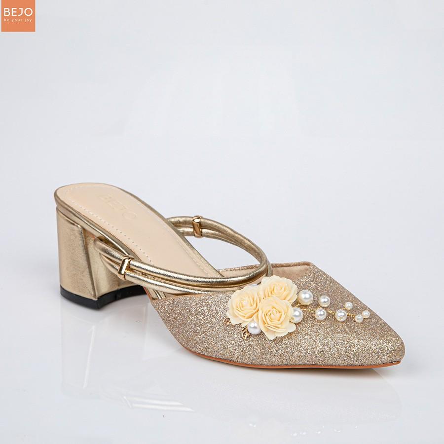 GIAFY CƯỚI - GIÀY CÔ DÂU BEJO H43 3HOA - WEDDING SHOES