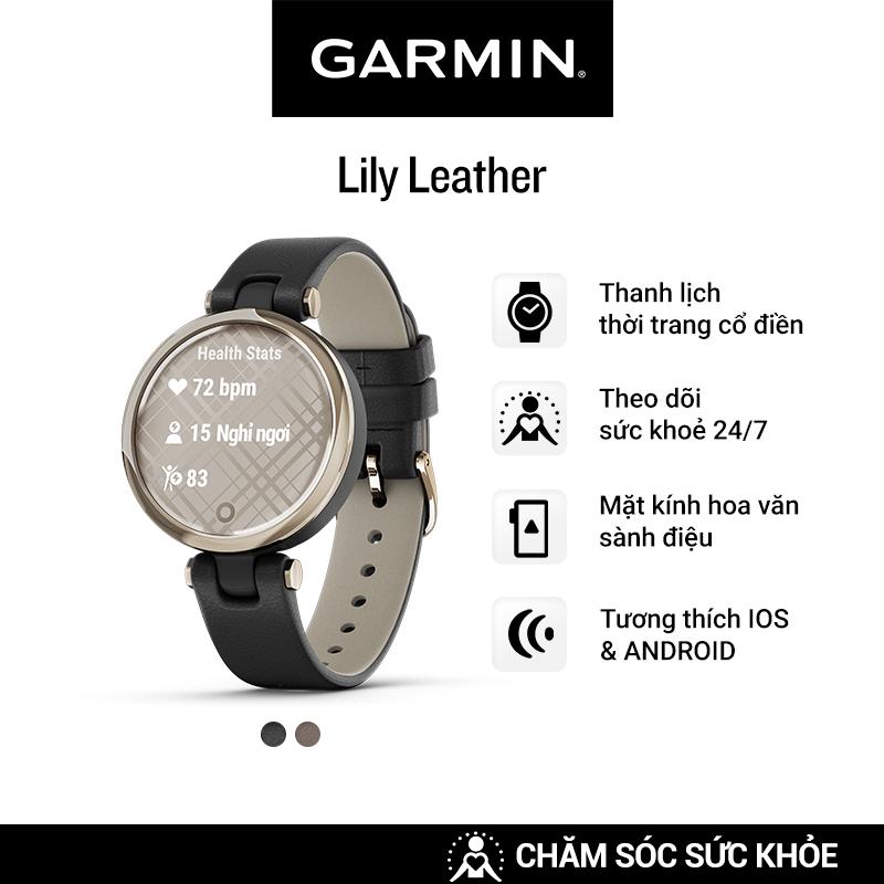 Đồng Hồ Thông Minh Garmin Lily Classic (Paloma/Black/White) - Hàng Chính Hãng