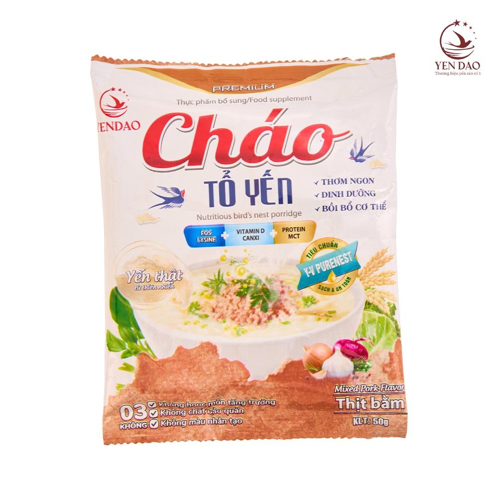 Cháo Tổ Yến Thịt Bằm Yến Đảo Giúp Hệ Tiêu Hoá Khoẻ Mạnh 50g/gói