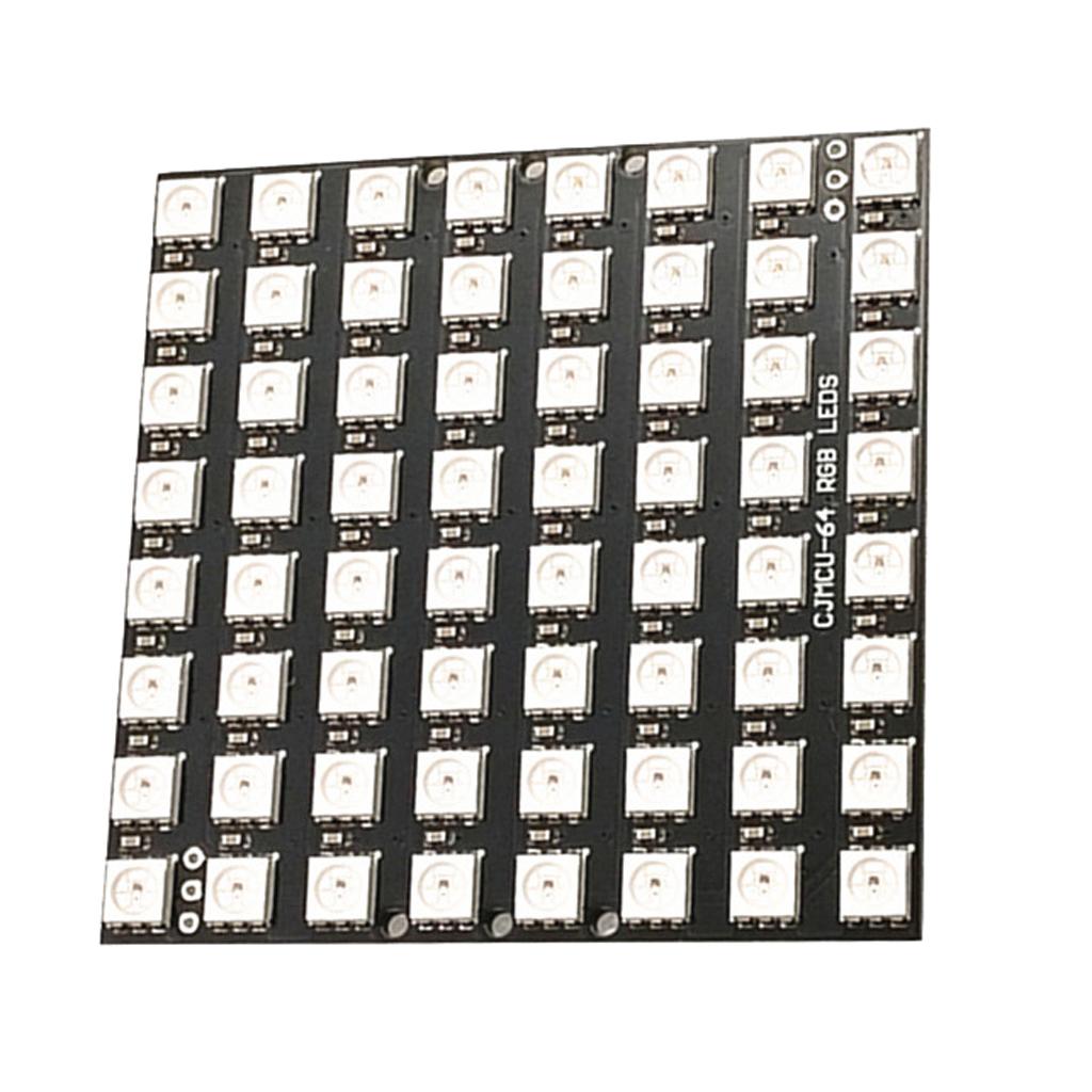 64 Bit WS2812 5050 Ma Trận Bảng LED Mô-đun đủ Màu Cho Arduino