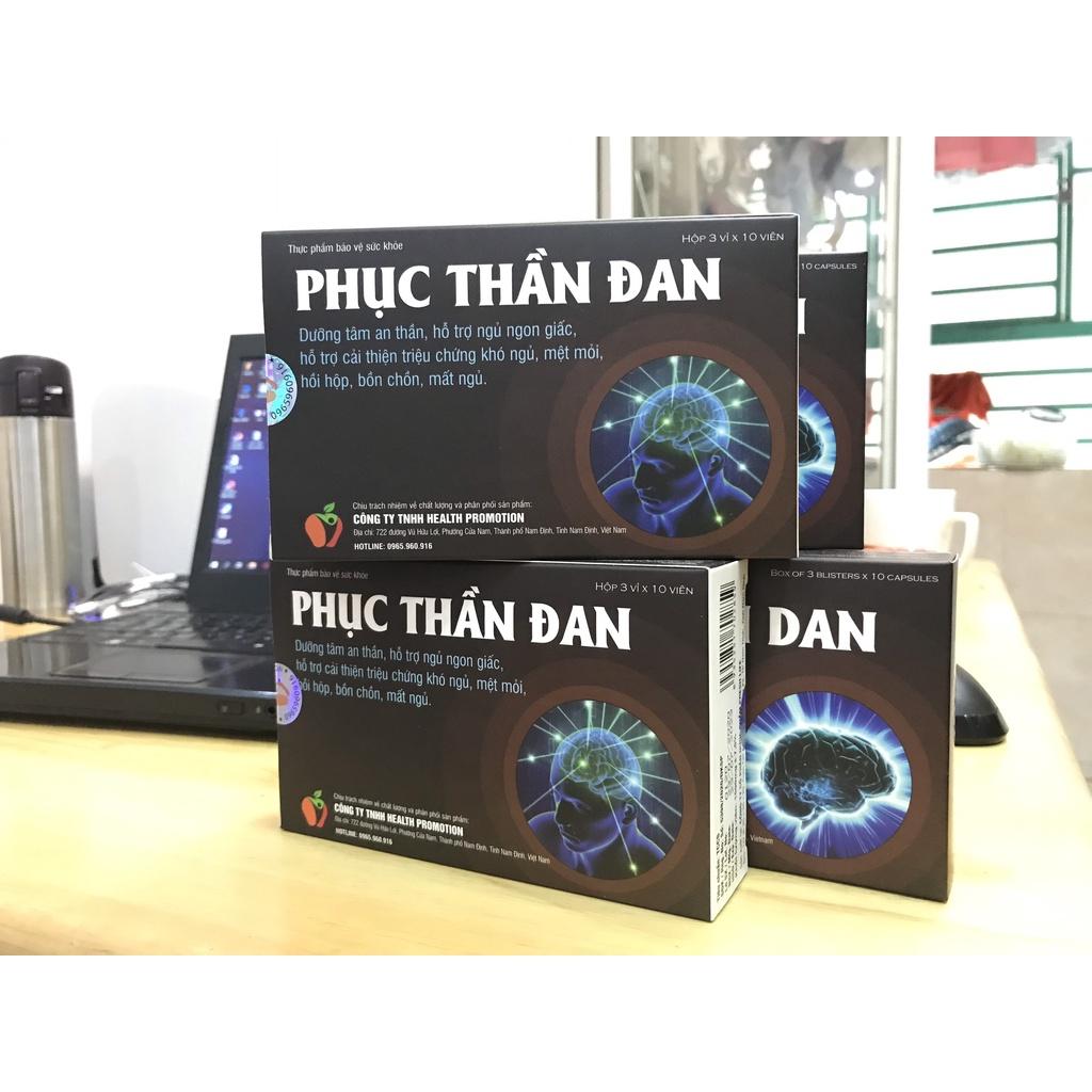 Phục thần đan Giúp dưỡng tâm an thần, hỗ trợ cải thiện triệu mất ngủ, mệt mỏi, hồi hộp, bồn chồn