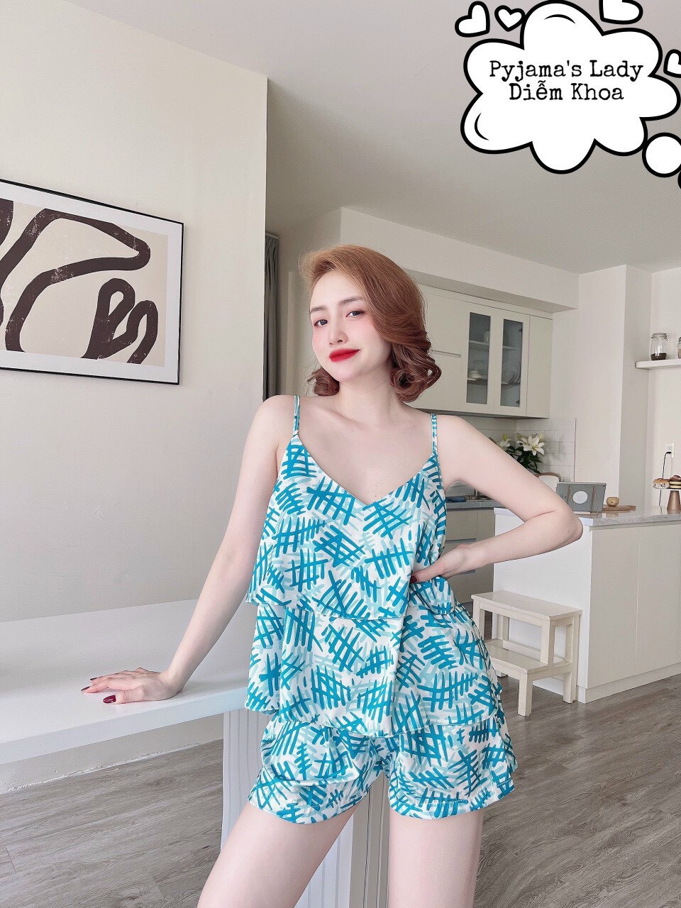 Set bộ ngủ mặc nhà siêu cute dễ thương cho các nàng