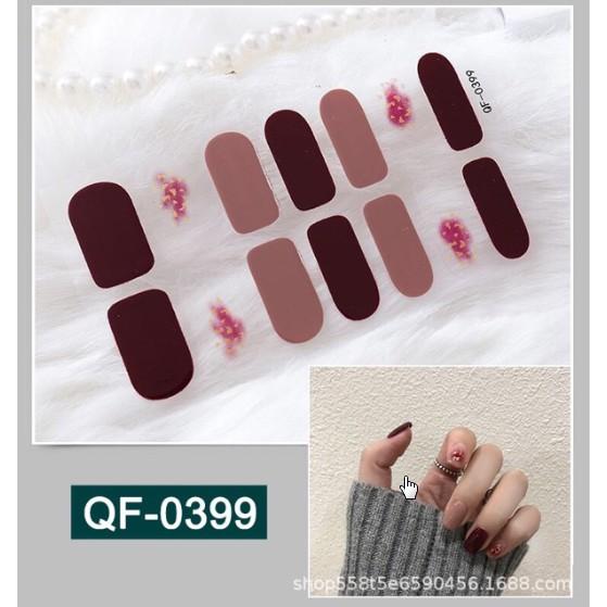 Decal Sticker Nail dán móng tay nhanh Đẹp - Nhanh - Bền (Mẫu 2)