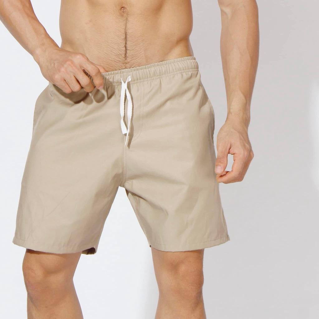 Quần short dạo phố đi biển, đi du lịch dễ phối đồ chất cotton kate phối kaki unisex Hung Tubes