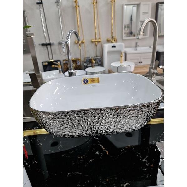 Lavabo đặt bàn ánh bạc