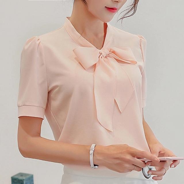 Áo Kiểu Nữ Thắt Nơ Siêu Xinh