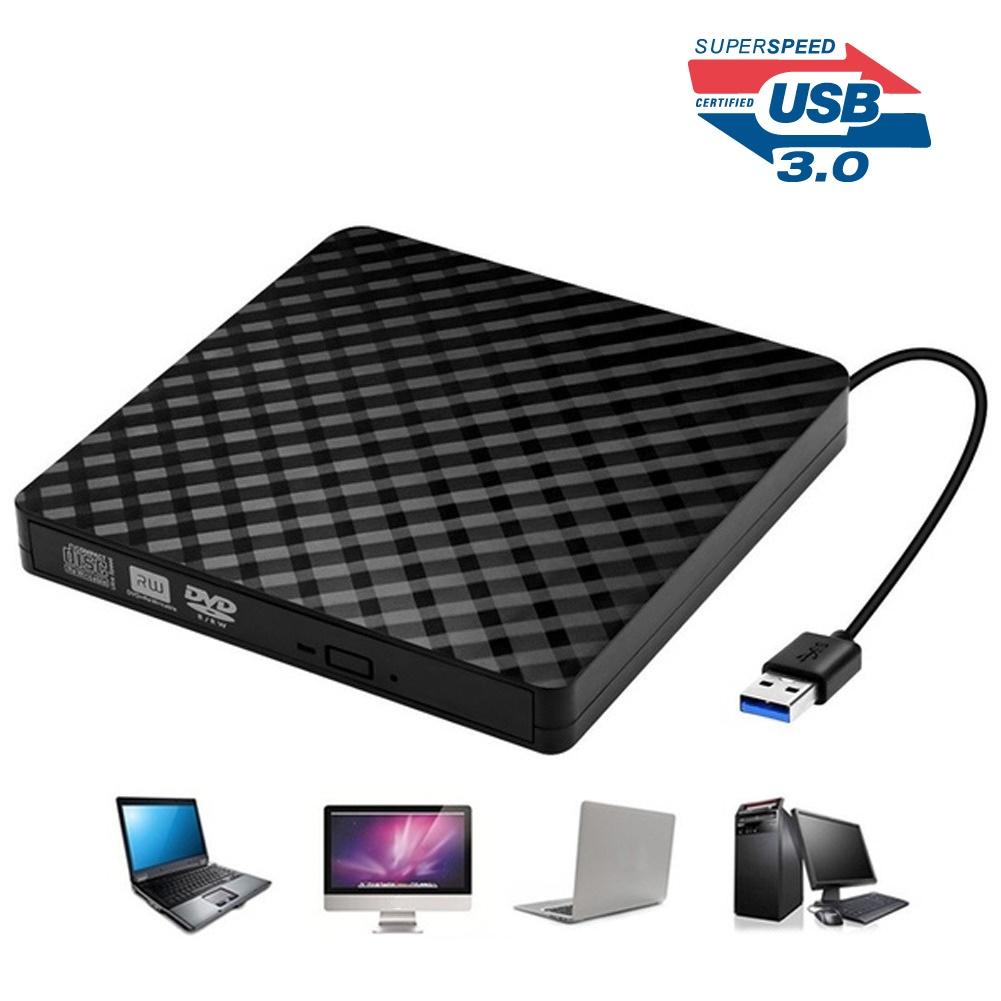 【KY】USB 3.0 External CD-ROM DVD-RW VCD Player Optical Drive Writer for PC Computer