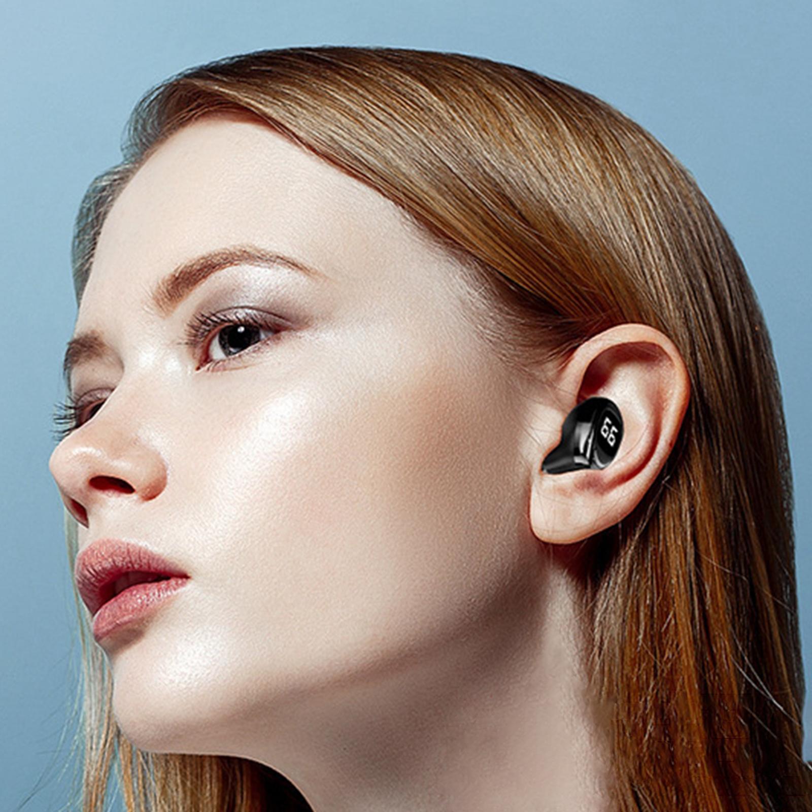 F6 Single Ear Bluetooth LED Display In-Ear Driving Earphone
