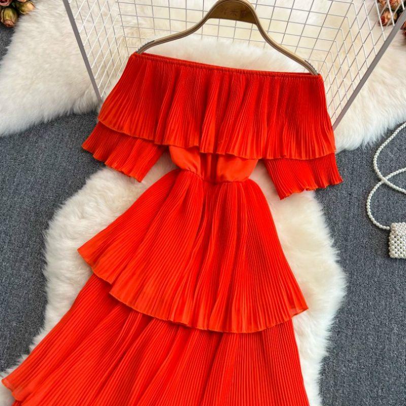 ĐẦM MAXI TẦNG TRỄ VAI