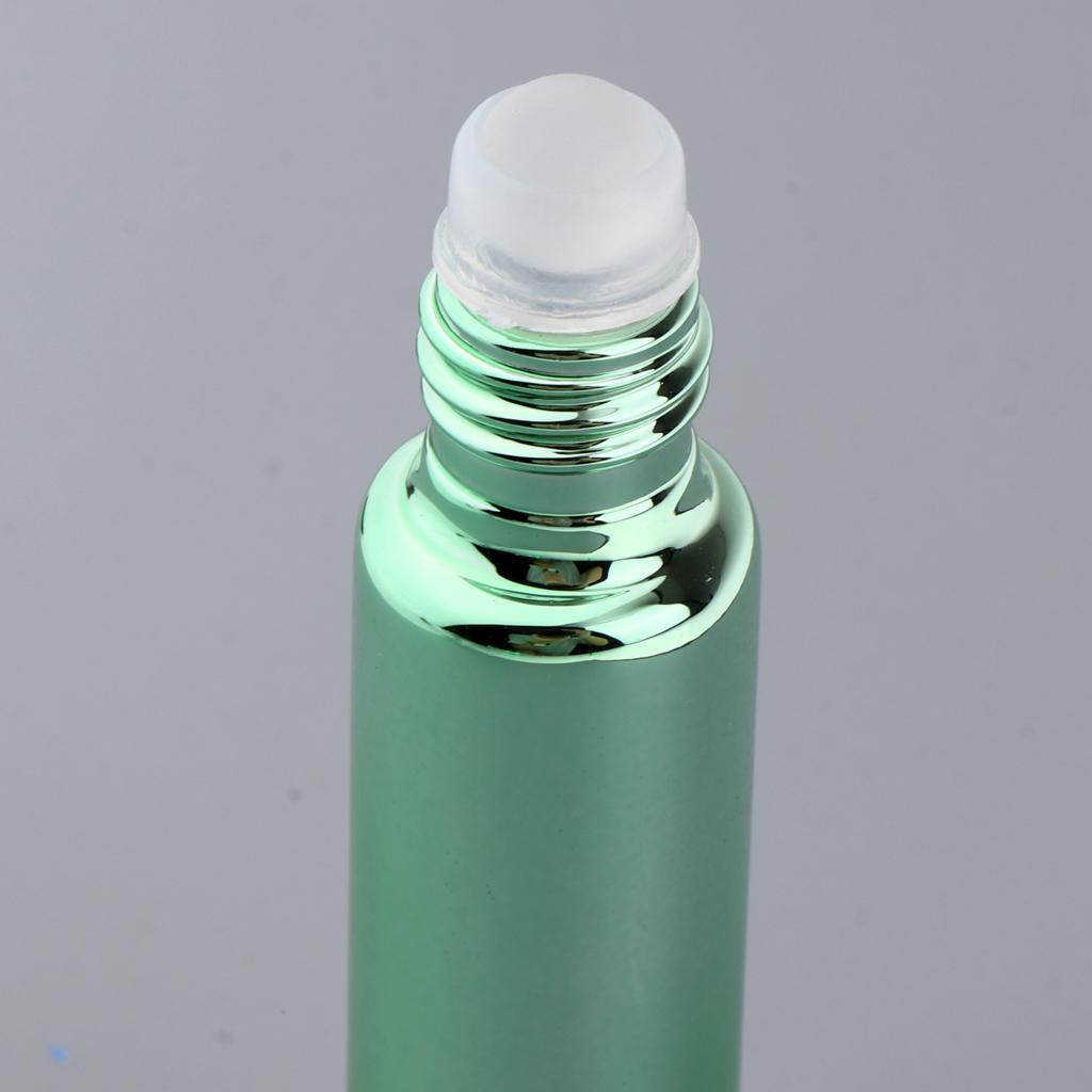 3x Empty Refillable Container Essential Oil Roller Bottles Vials 10ml