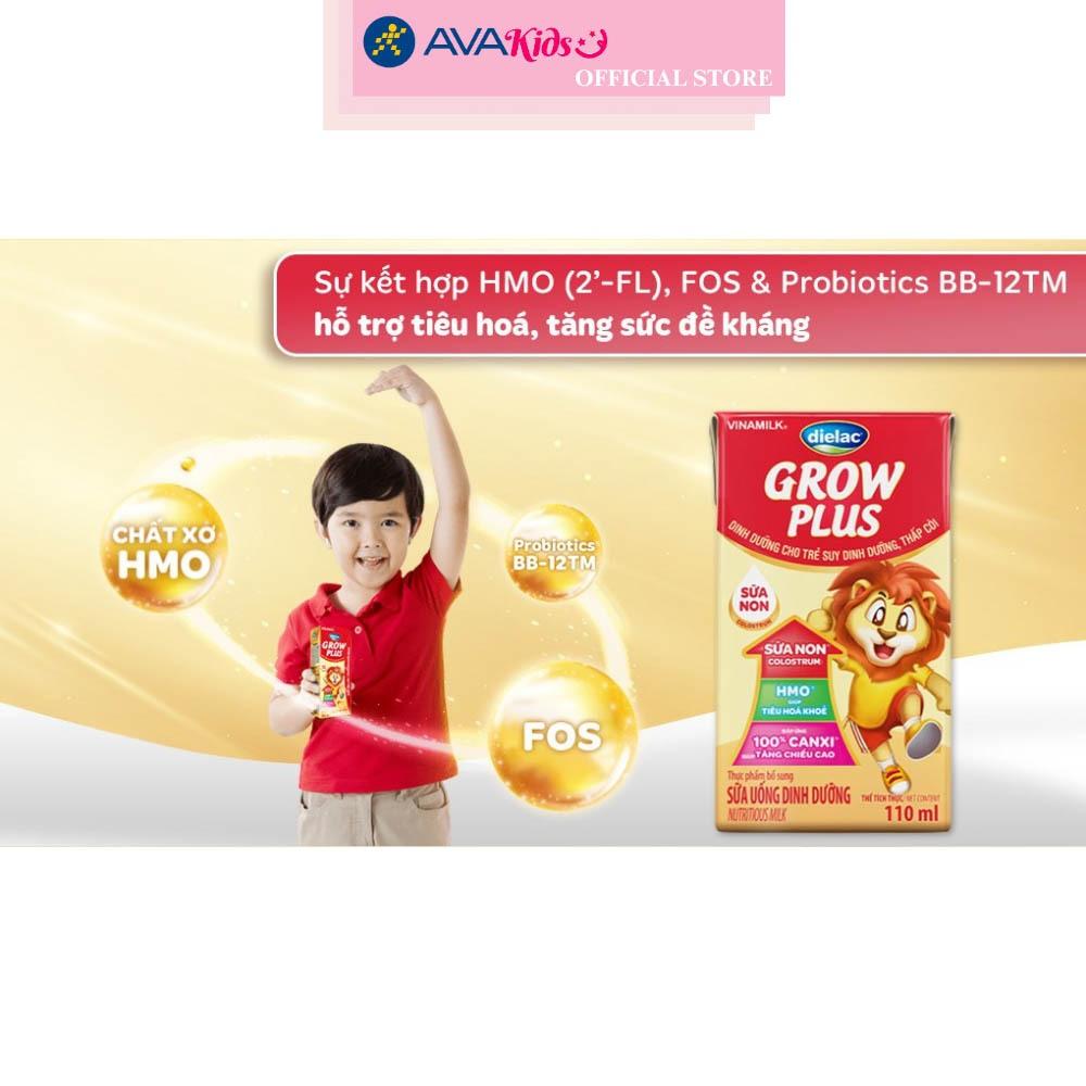 Thùng 48 hộp sữa non pha sẵn Dielac Grow Plus 110 ml (từ 1 tuổi)