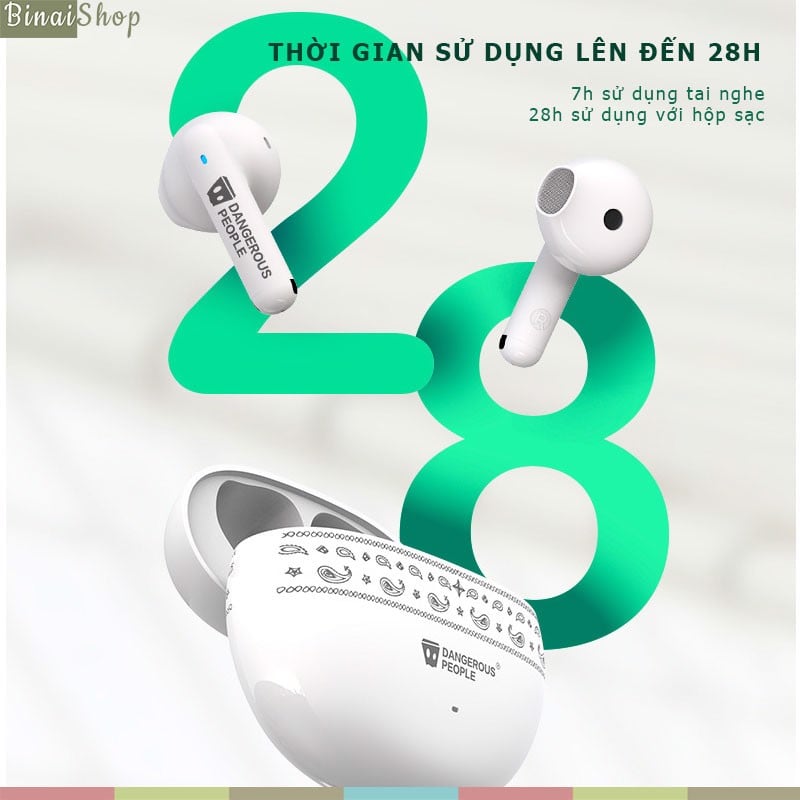 Edifier Q2 - Tai Nghe Nhét Tai Bluetooth V5.1, Chống Nước IP54, Chơi Game, Đàm Thoại, Thời Lượng 28h- Hàng chính hãng