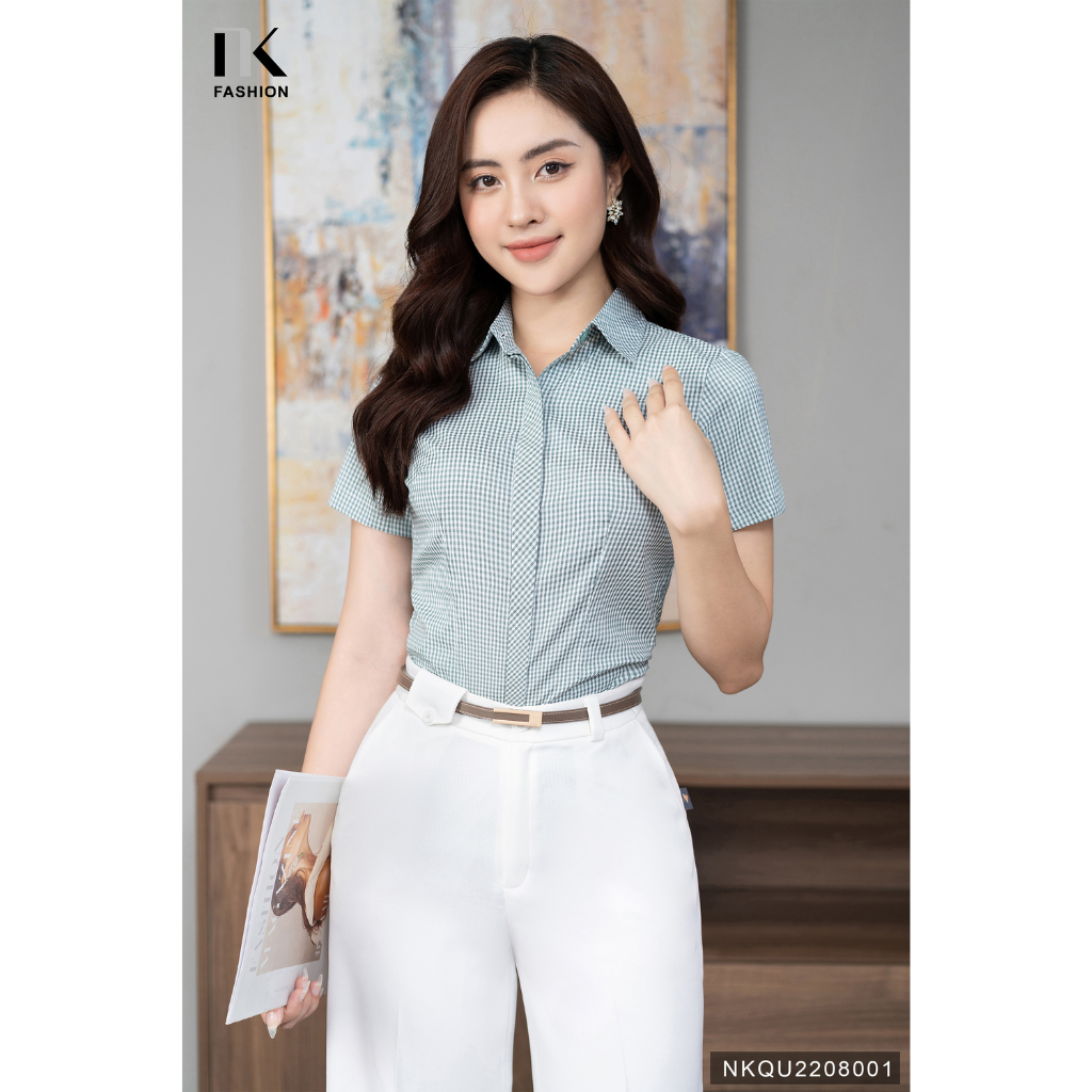Quần Nữ Ống Rộng NK FASHION Mã NKQU2208001 Thiết Kế Thanh Lịch, Trẻ Trung, Thoải Mái