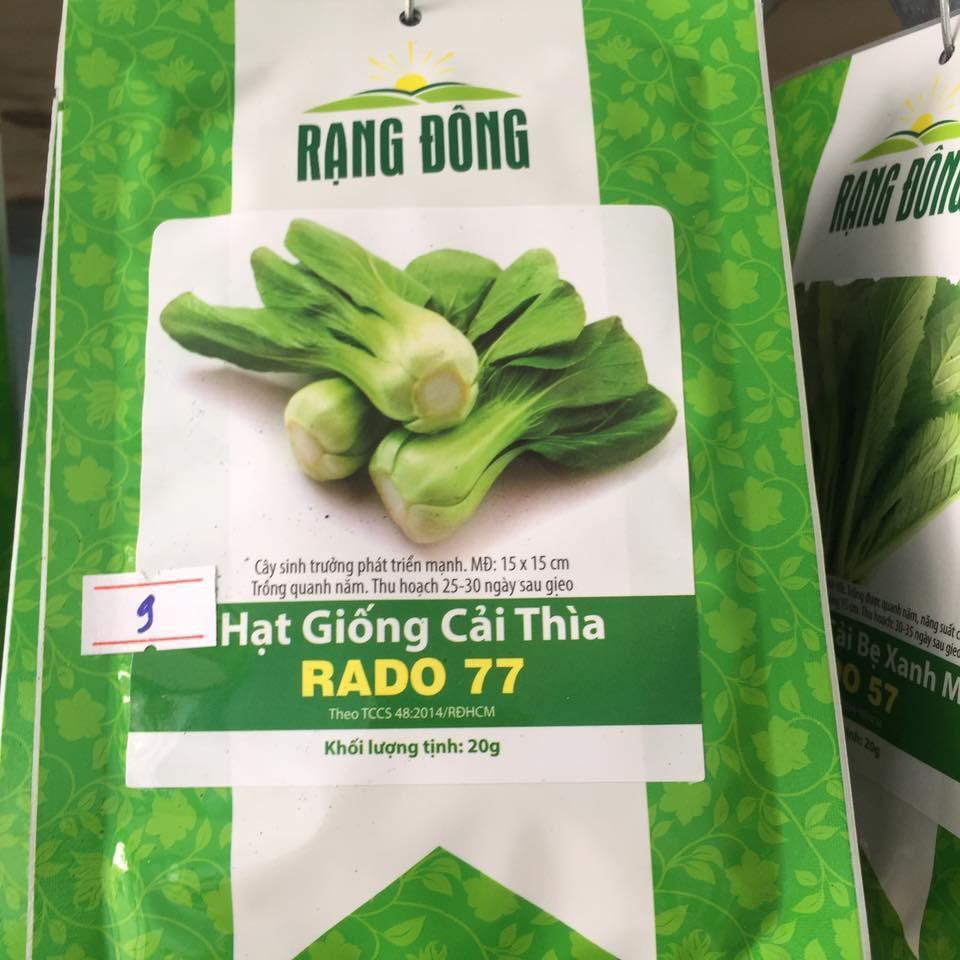 Hạt Giống Cải Thìa Rạng Đông RADO 77