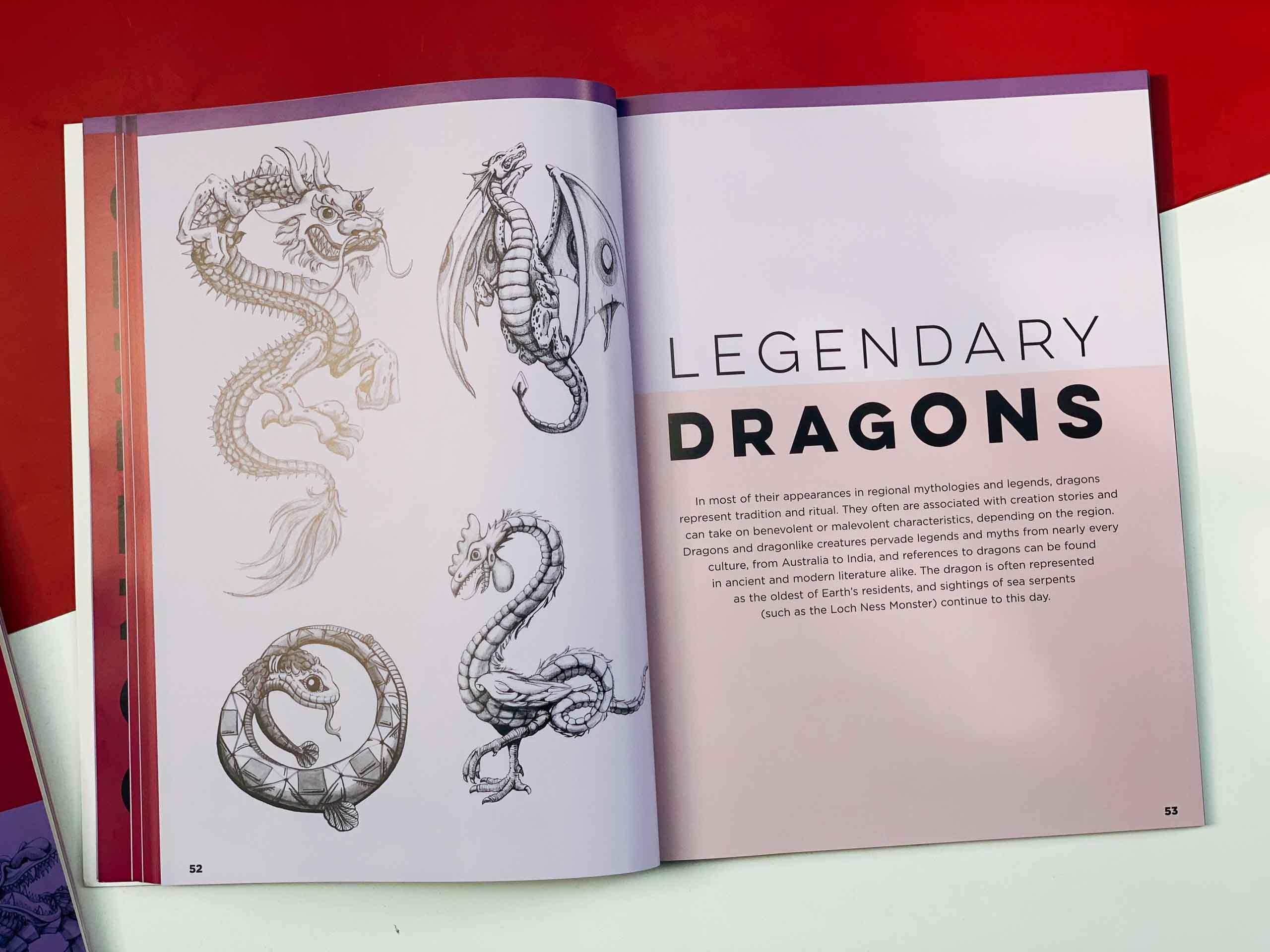 The Art of Drawing Dragons, Mythological Beasts, and Fantasy Creatures