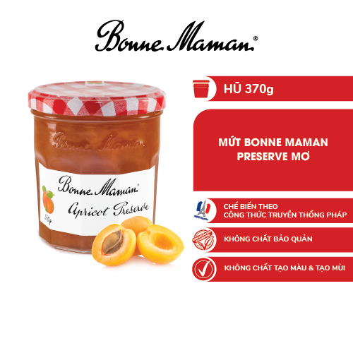 Mứt Bonne Maman Preserve Mơ - Hũ 370g