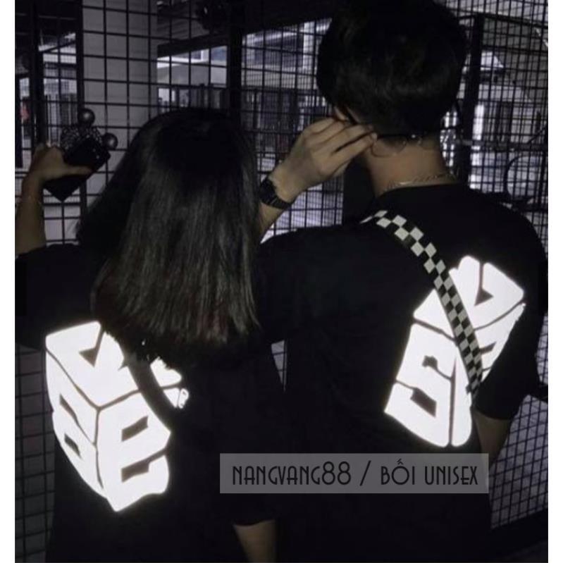 XẢ LỖ Áo Thun Phản Quang SWE Tay Lỡ Chuẩn Unisex