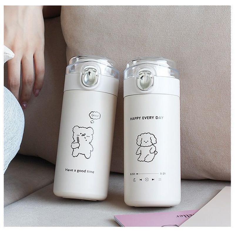 300Ml Hoạt Hình Du Lịch Di Động Chân Không Giữ Nhiệt Bình Sữa Bình Dành Cho Trẻ Em Học Sinh Bé Trai Gái Quà Tặng Sáng Tạo