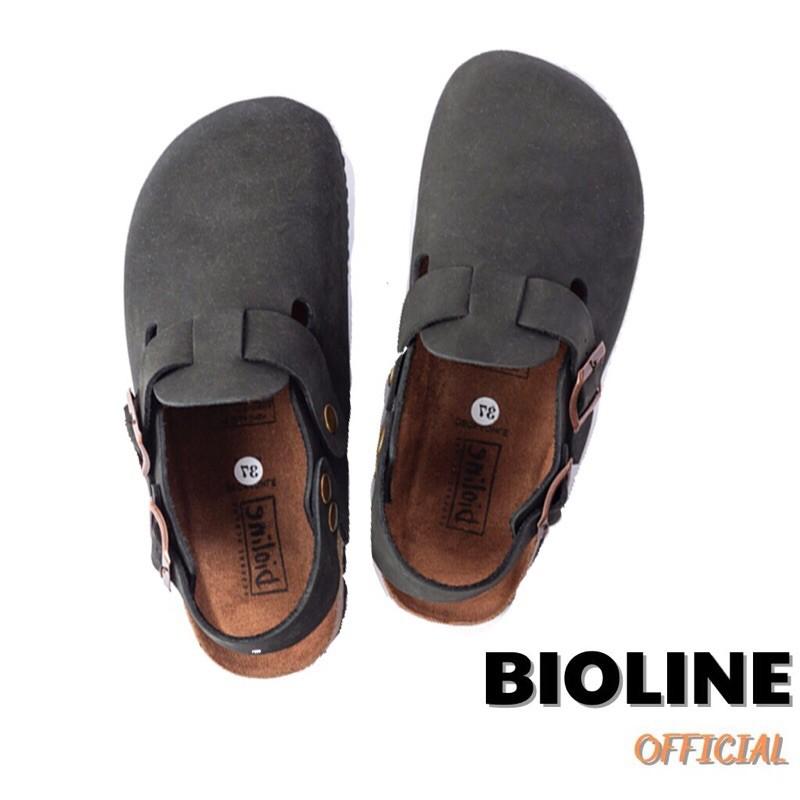 Dép sục birken da bò thật cao cấp dép bít mũi Bioline unisex - Bioline Official