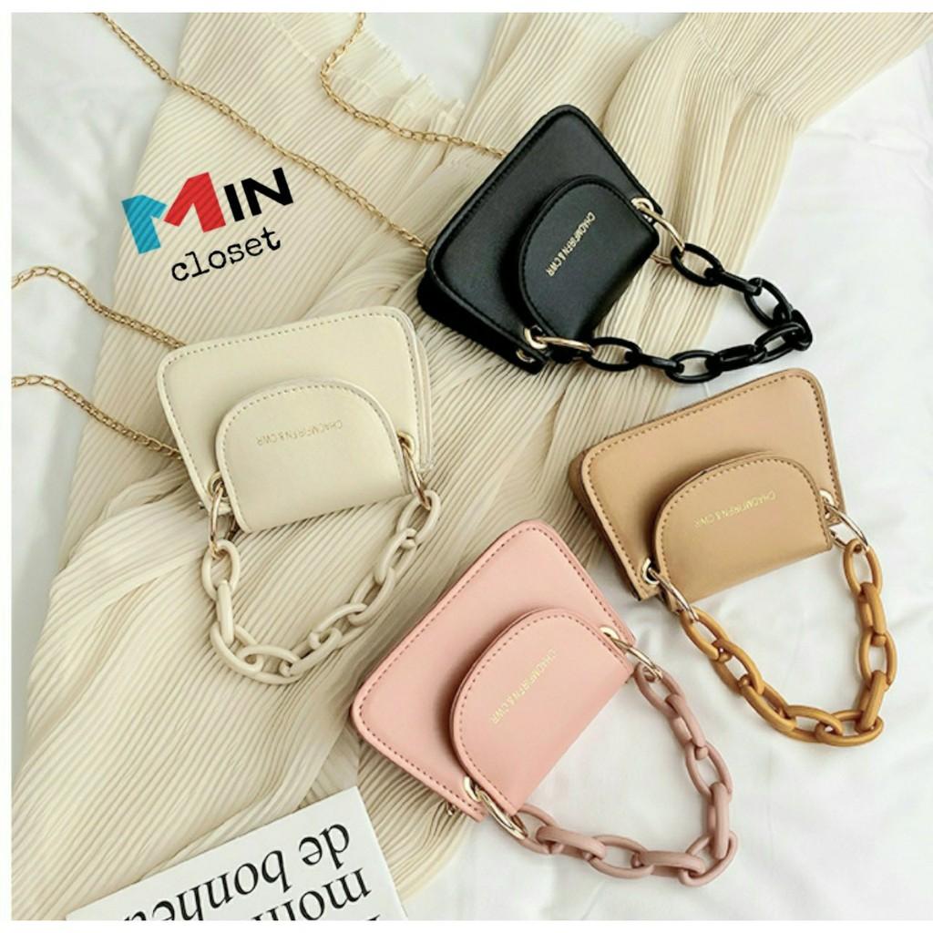 Túi đeo chéo nữ Túi xách nữ mini dây xích SANG CHẢNH TD18