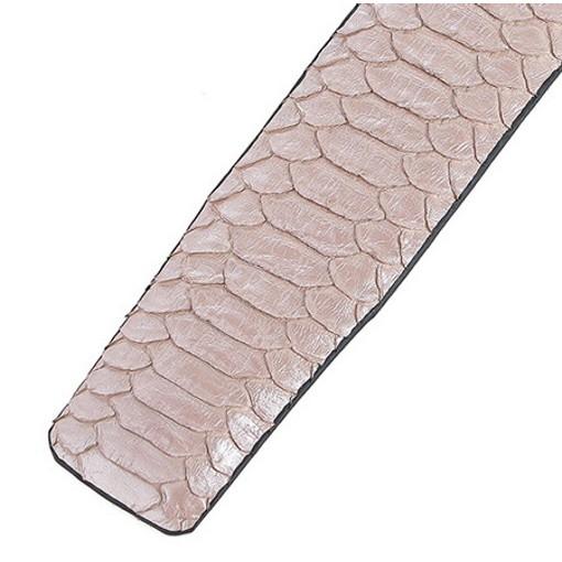 Dây nịt nam da trăn Huy Hoàng vip đầu kim màu hồng phấn HC4368