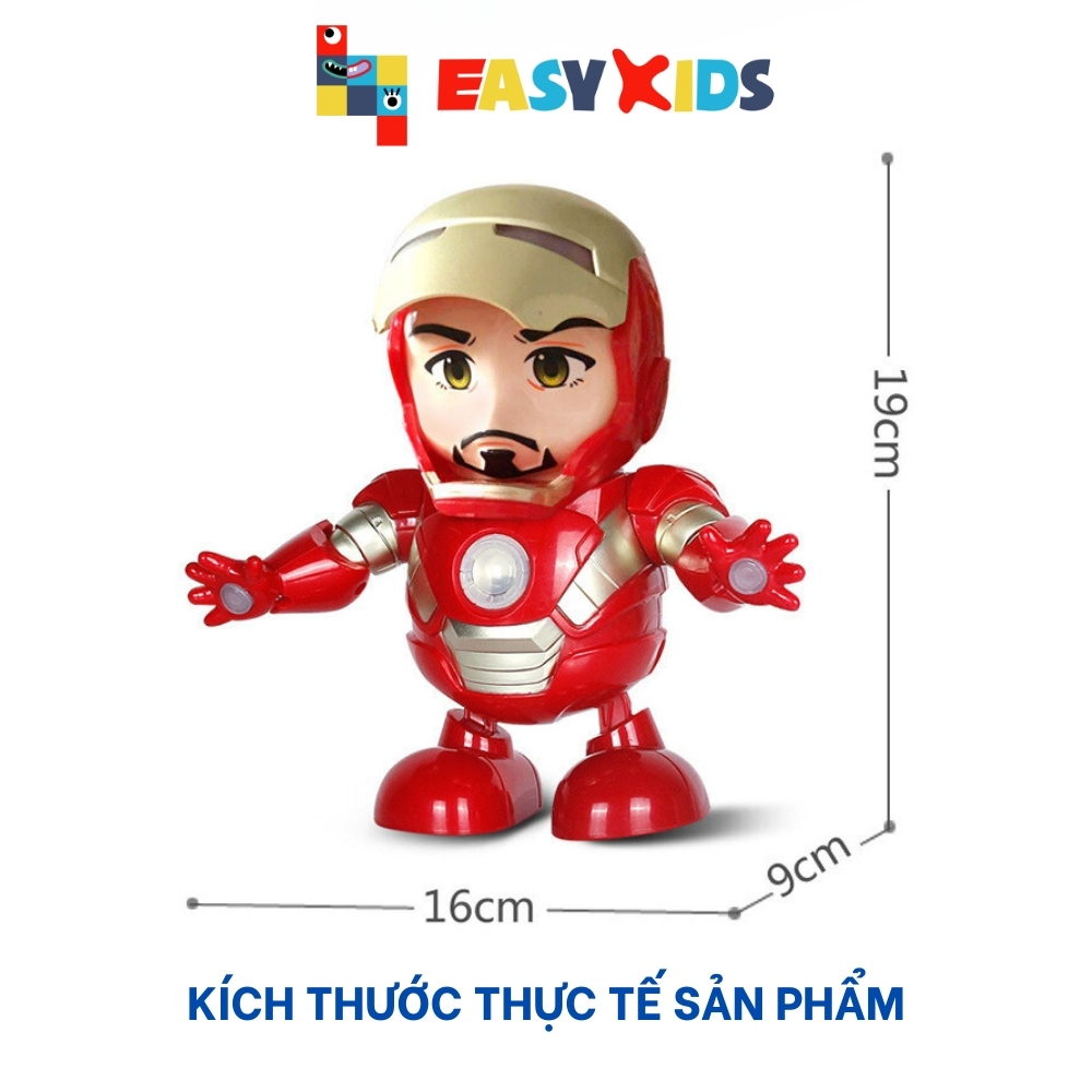 Robot Nhảy Múa Iron Man Người Sắt Đồ Chơi Siêu Nhân Robot Nhảy Múa Dance Hero