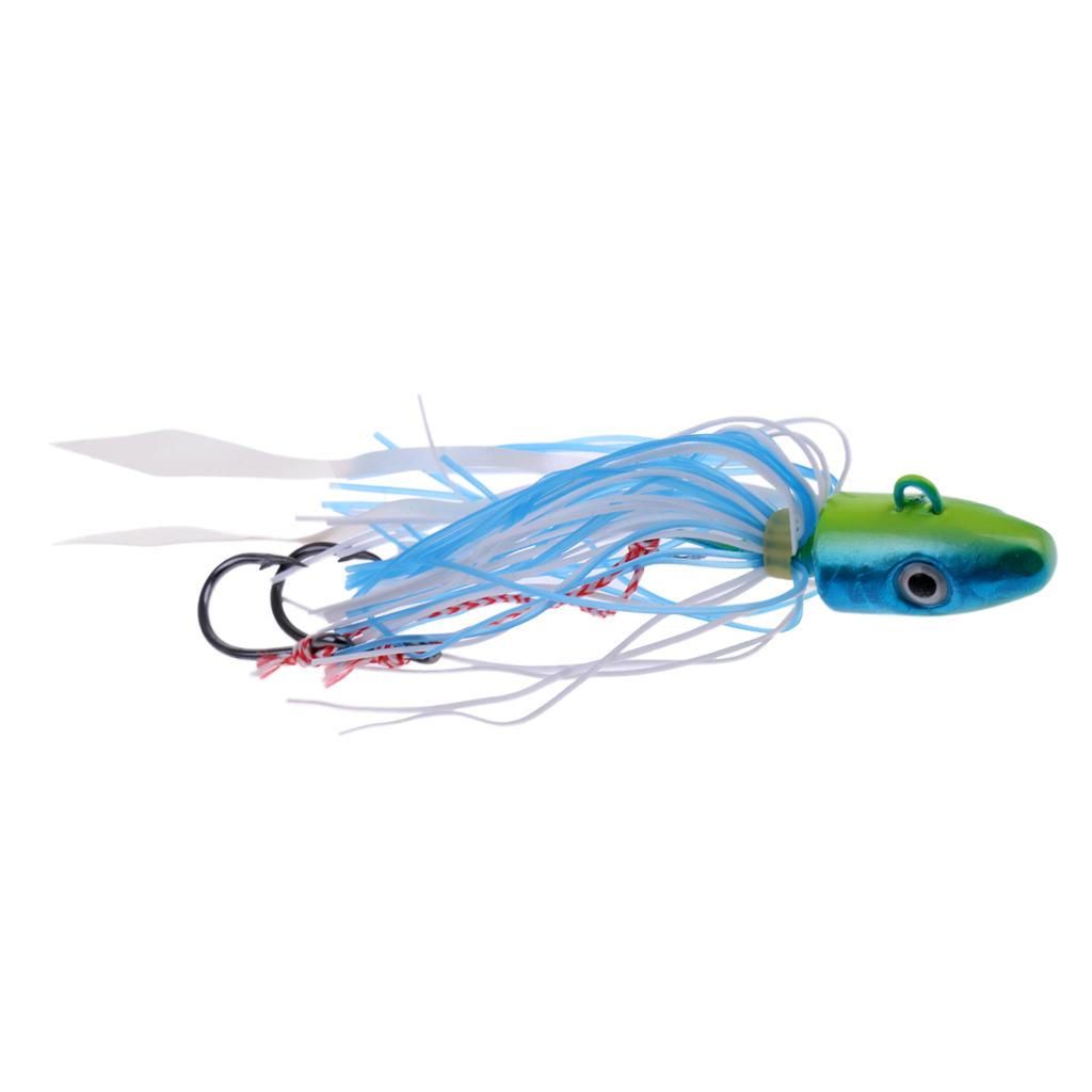 Fishing Lure Lead Head Fishing Jigging  Bass Skirt Lures