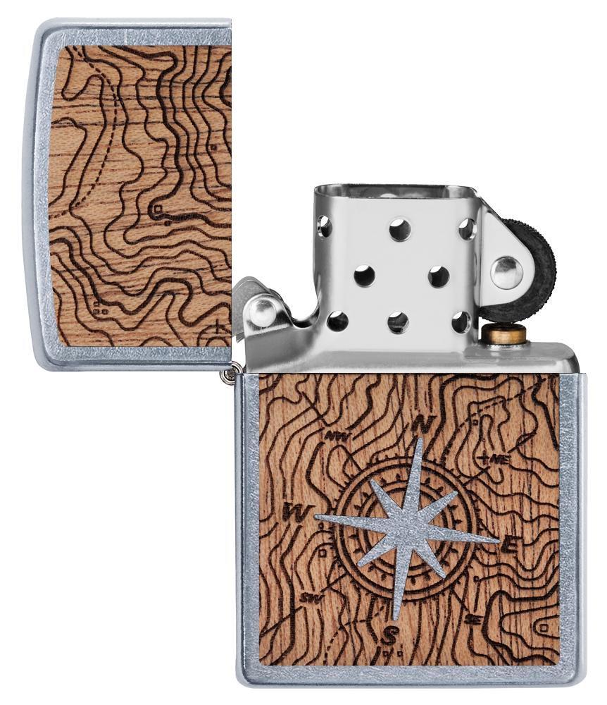 Bật Lửa Zippo WOODCHUCK USA Compass 49055