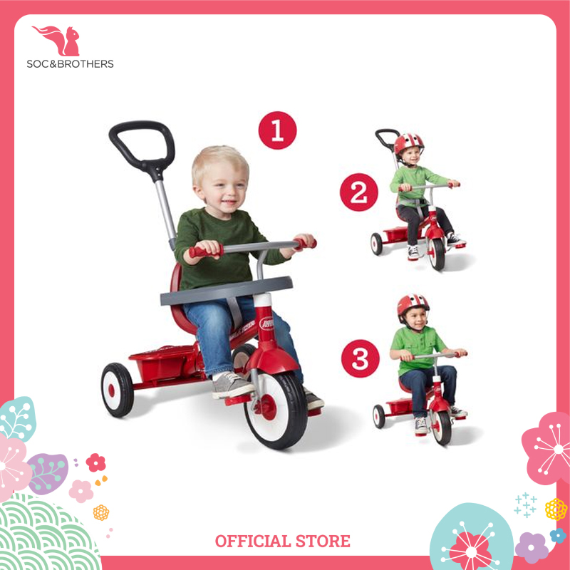 Xe đạp ba bánh trẻ em Radio Flyer 3 in 1 Stroll N Trike